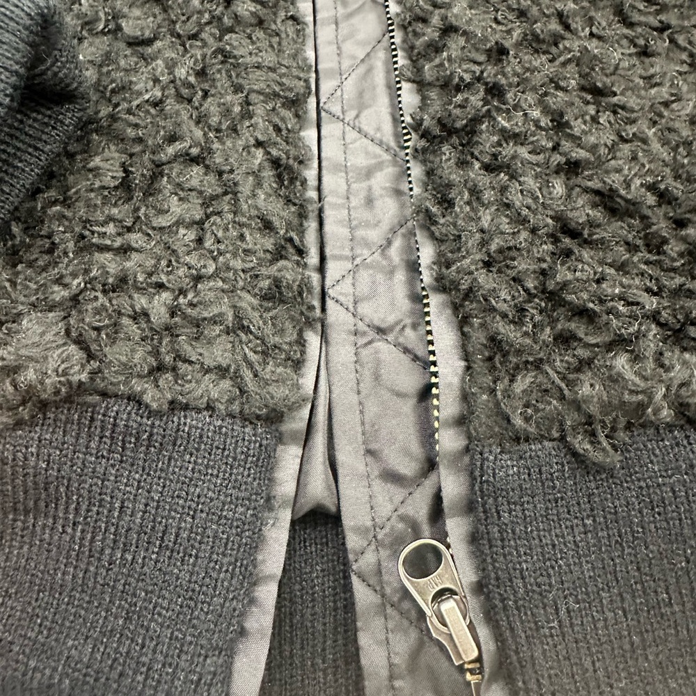 Black Fuzzy Jacket - Picture 6 of 7